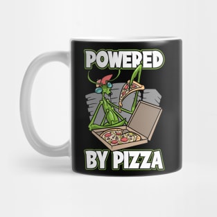 Mantis Insect Powered By Pizza Mug